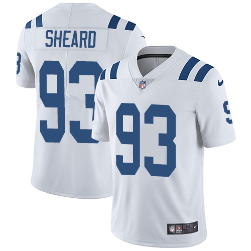 Indianapolis Colts 93 Limited Jabaal Sheard White Nike NFL Road Men Vapor Untouchable jerseys